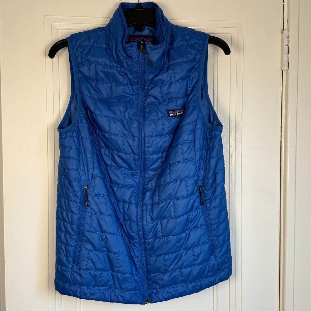 Patagonia Nano Puff Vest — Women’s L, Bright Blue (Lightly Worn)